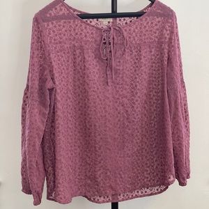 Gorgeous rose colored blouse Loft